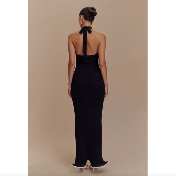 Meshki Melodie Halter Knit Maxi Dress - Picture 2 of 6